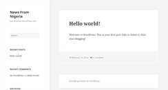 Desktop Screenshot of newsfromnigeria.com
